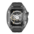 Силиконовый ремешок с чехлом для Apple Watch 1/2/3/4/5/6/7/8/9/10/SE/Ultra/Ultra 2 42/44/45/49MM