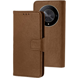 Флип-кейс для Honor Magic 6 Lite 5G, Split Leather, коричневый