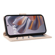 Чохол-сумка для Motorola Edge 50 Neo / Motorola ThinkPhone 25, Rhombus Crossbody Leather, бежевий