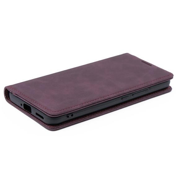 Чохол для Xiaomi 13T / 13T Pro, ERBORD Vintage, гаманець з клапаном, червоний