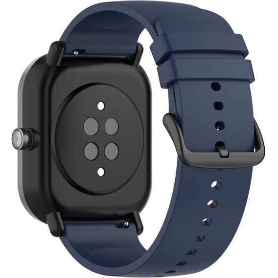 Силиконовый ремешок 20mm, Midnight Blue/Black Buckle
