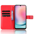Откидной чехол для Samsung Galaxy M55 5G, Crazy Horse Wallet, красный