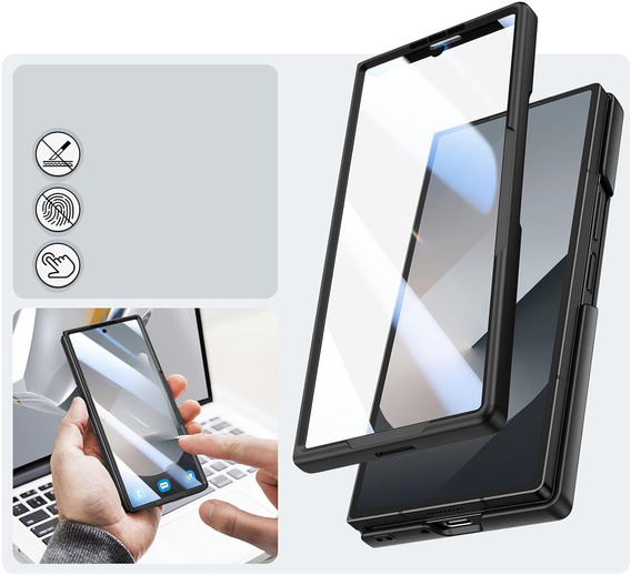 Стеклянный чехол с полной защитой 360° для Samsung Galaxy Z Fold7 5G