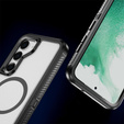 Чехол с рамкой для Samsung Galaxy S23 FE, для MagSafe, прозрачный / черный