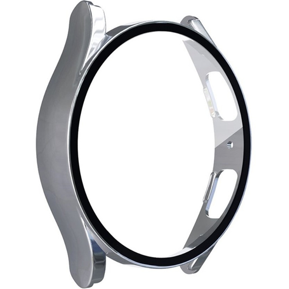 Силиконовый футляр со встроенным защитным стеклом до Galaxy Watch5 40mm, Silver