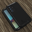 Чoхол Love Mei до Samsung Galaxy S22 Ultra, armored without glass, чорний