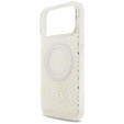 Чохол Guess IML Flowers Electroplated Allover With Beads Strap, для MagSafe, з ремінцем для iPhone 17 Pro Max