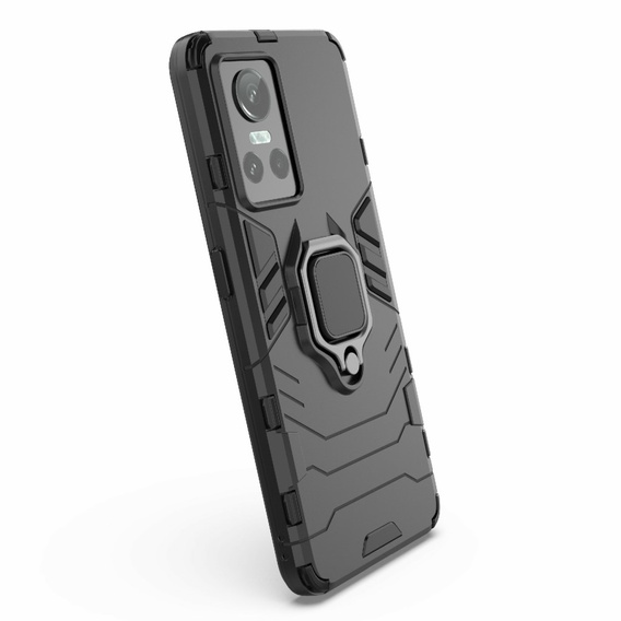 Чехол до Realme GT Neo 3, Kickstand Ring, чёрный