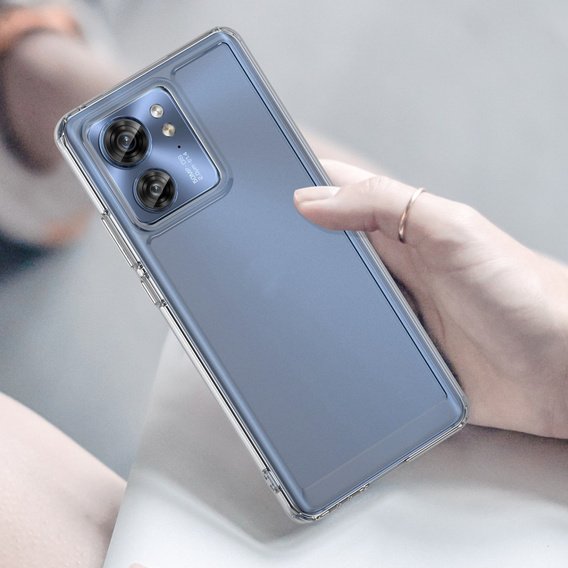 Чехол до Motorola Edge 40, Fusion Hybrid, прозрачный