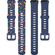 Силіконовий ремінець для Huawei Band 7, Dark Blue / Colorful
