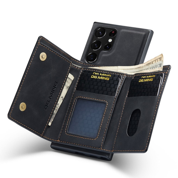 Чехол до Samsung Galaxy S23 Ultra, DG.MING 2in1, чёрный