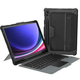 Чехол + клавиатура Galaxy Tab S9, NILLKIN Bumper Pen Slot, чёрный