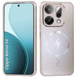 Чехол для Oppo Reno 14, для MagSafe, с защитой камеры, золотой