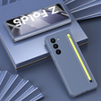 Чохол для Samsung Galaxy Z Fold 5 5G, зі склом та стилусом, синій / зелений