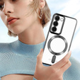 Чохол для Samsung Galaxy S23 Plus, Electro MagSafe, чорний + Скло на екран