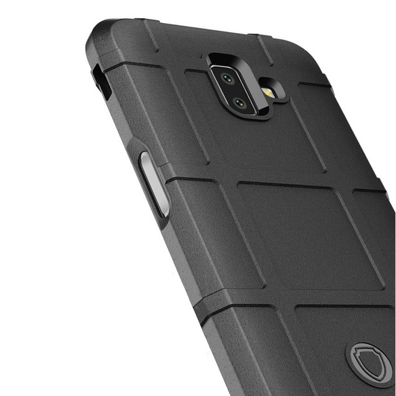 Чехол до Samsung Galaxy J6+ Plus, Rugged Shield, чёрный