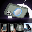 Чохол з рамкою для Samsung Galaxy S22 Ultra, для MagSafe, зелений