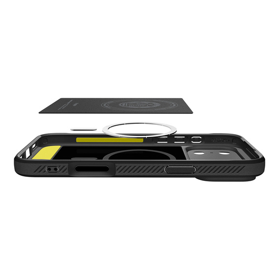 Чехол Spigen Rugged Armor MagSafe для iPhone 17 Pro Max, матовый черный