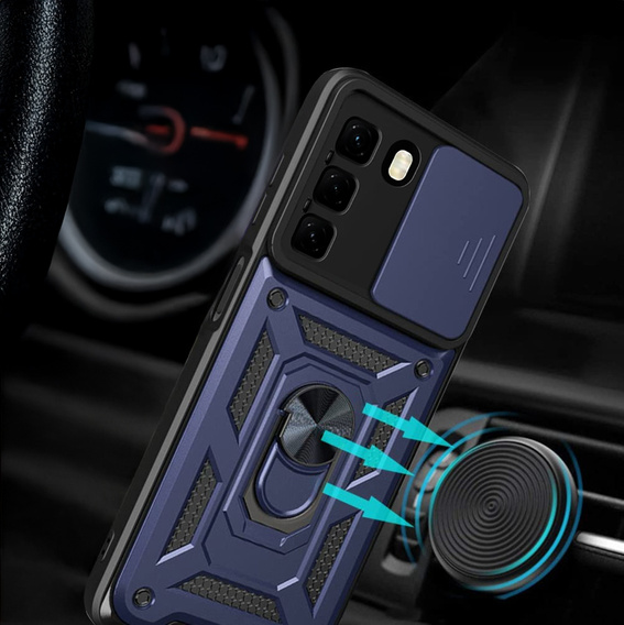 Чехол NOX Camera Slide Infinix Hot 50 Pro 4G, CamShield Slide, синий