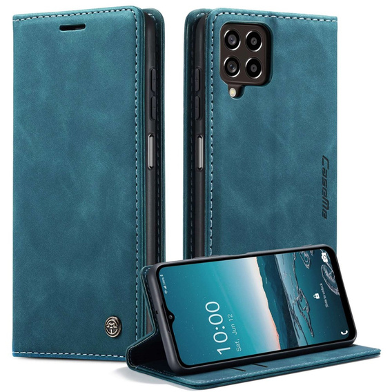Чехол CASEME для Samsung Galaxy M33 5G, Leather Wallet Case, синий
