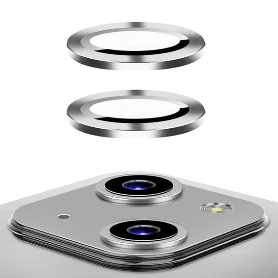Захисне скло на камеру до iPhone 13 / 13 mini, Silver