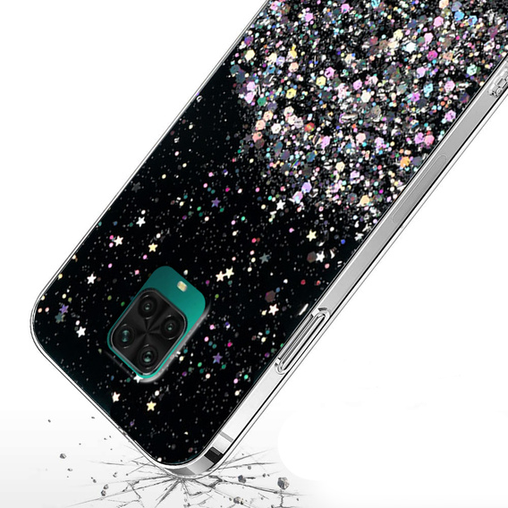 Чoхол до Xiaomi Redmi Note 9S / 9 Pro, Glittery, чорний