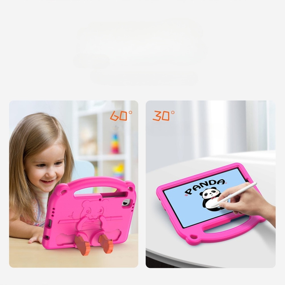 Детский чехол DUX DUCIS для Samsung Galaxy Tab A9, Cartoon Panda, бронированный защитный, розовый