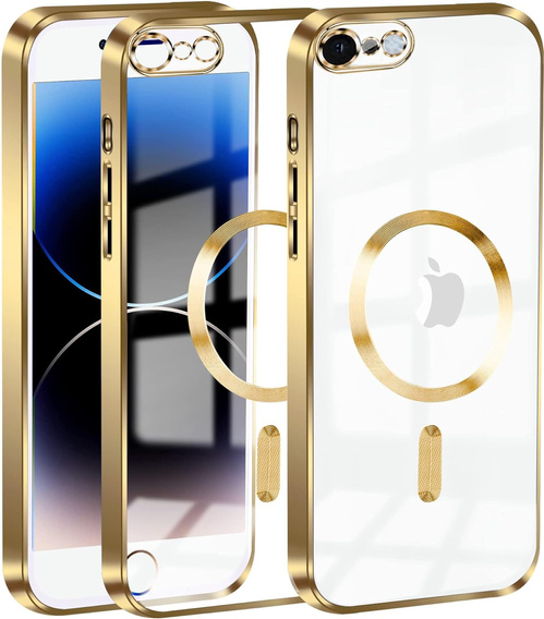 Чохол для iPhone 7 / 8, Electro MagSafe, золотий + Скло на екран