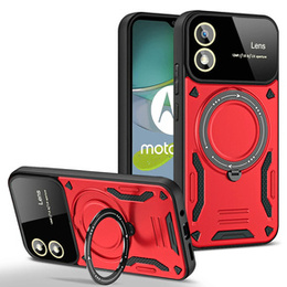 Бронированный чехол для Motorola Moto G24 / G24 Power / G04, Magnetic Ring, красный