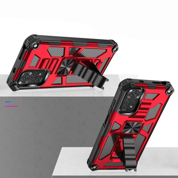 Чoхол до Xiaomi Redmi Note 11 / 11S, Armor Kickstand, червоний
