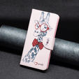 Откидной чехол для Motorola Moto G54 5G, Wallet, giraffe, розовый
