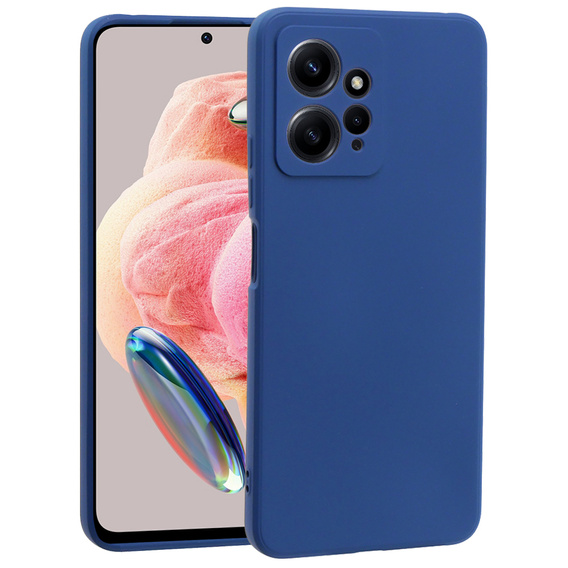 Чoхол до Xiaomi Redmi Note 12 4G, Silicone Lite, темно-синій