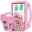 Дитячий чохол для планшета iPad mini 7.9" 2019/2015/2014/2013/2012 (5/4/3/2/1 gen.), Cute Patterns, з підставкою, рожевий