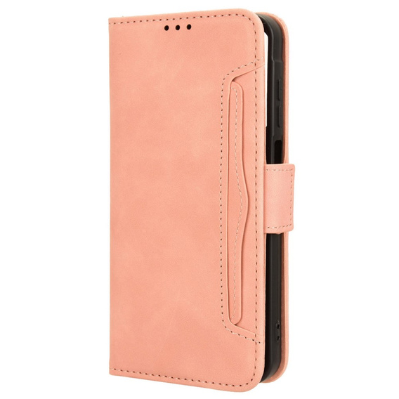 Откидной чехол для Motorola Moto G86 5G, Card Slot, розовый