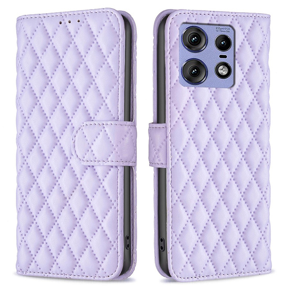 Чохол-книжка для Motorola Edge 50 Pro 5G, Wallet, BINFEN COLOR, фіолетовий