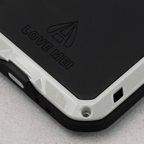 Чoхол Love Mei до iPhone 12, armored with glass, сірий