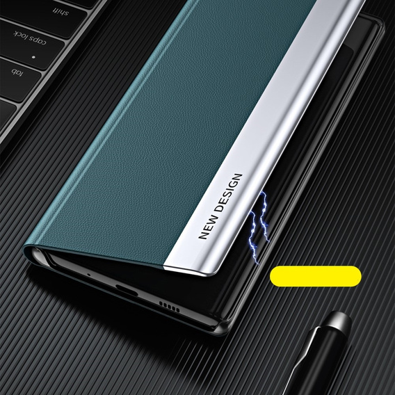 Откидной чехол для Samsung Galaxy A35 5G, Side Magnetic, зелёный