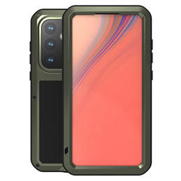 Чехол Love Mei до Samsung Galaxy S24 FE, armored with glass, зелёный