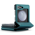 CASEME флип-кейс для Samsung Galaxy Z Flip5 5G, Litchi Wallet, зелёный
