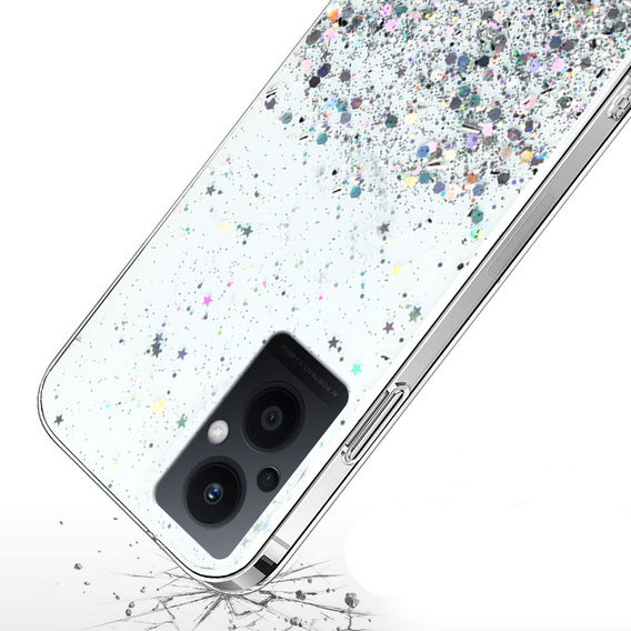 Чoхол до Oppo Reno7 Lite 5G, Glittery, прозорий