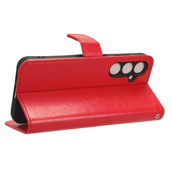 Откидной чехол для Samsung Galaxy S23 FE, Crazy Horse Wallet, красный