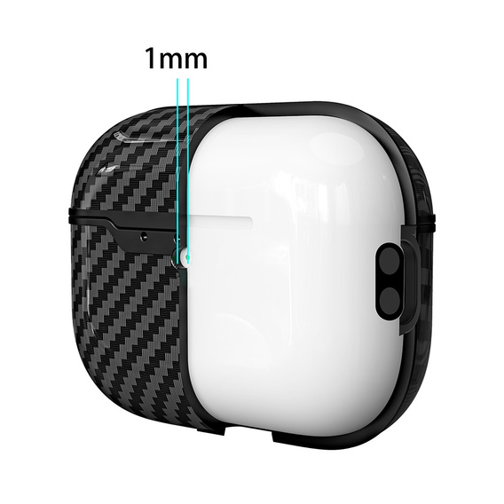 Текстурований чохол з вуглецевого волокна для AirPods Pro 3