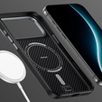 Чехол BENKS Kevlar Armor PRO Carbon Fiber 600D A070 для MagSafe с активной кнопкой для iPhone 17 Pro Max