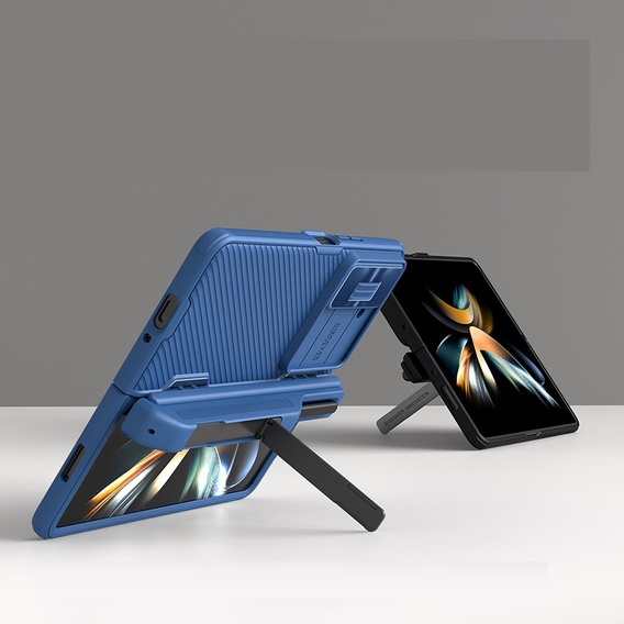 Чехол NILLKIN для Samsung Galaxy Z Fold5 5G, слот для пера CamShield Pro, с подставкой, синий