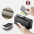 Чехол CASEME для Samsung Galaxy Z Fold6 5G, RFID Leather Wallet, с плечевым ремнем, чёрный