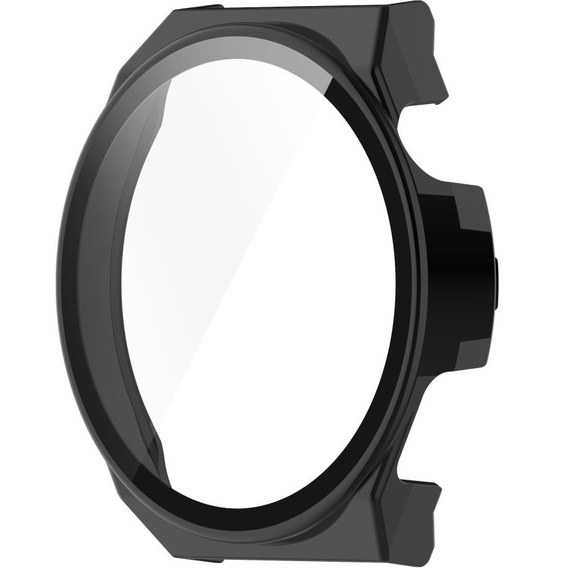 Силиконовый футляр со встроенным защитным стеклом до Huawei Watch GT 3 Pro 46mm, Black
