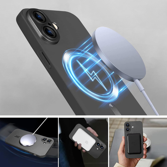 Чохол для iPhone 16 Plus, ColorMag, для MagSafe, сірий