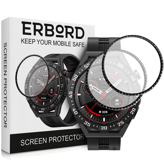 2x Гибридное стекло ERBORD для Huawei Watch GT 3 SE