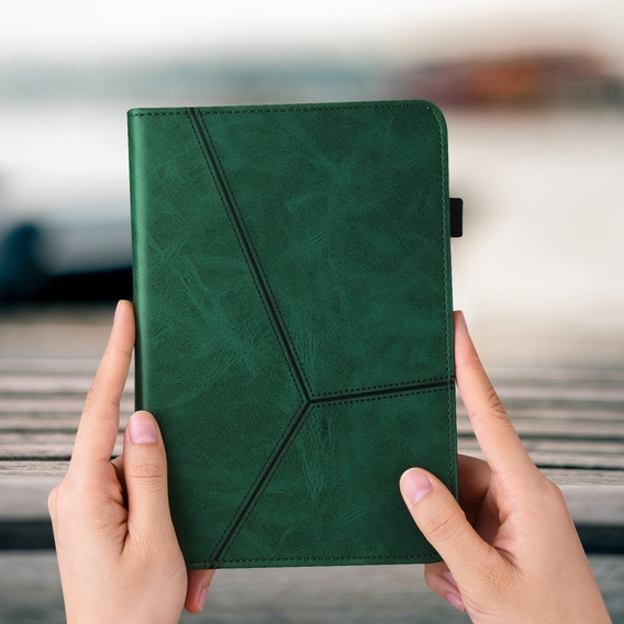 Чохол для Samsung Galaxy Tab A9+, Classic, з місцем для стилуса, зелений