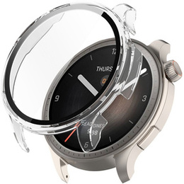 Чехол 2 в 1 + закаленное стекло для Amazfit Balance A2286, прозрачный